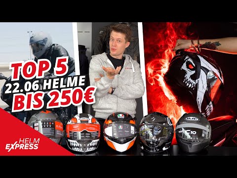 TOP 5 INTEGRALHELME bis 250€ mit ECE 22.06 🤯 | Helmexpress.com