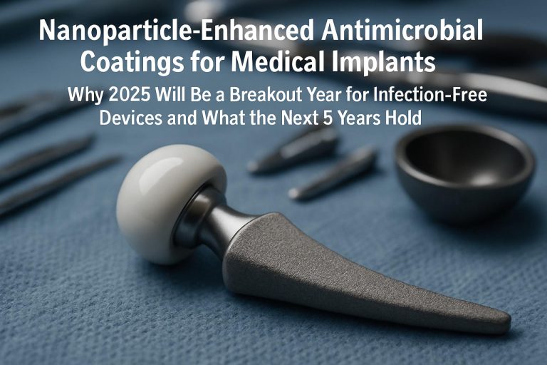 Nanodeeltjes-versterkte antimicrobiële coatings voor medische implantaten: Waarom 2025 een doorbraakjaar zal zijn voor infectievrije apparaten en wat de komende 5 jaar in petto hebben